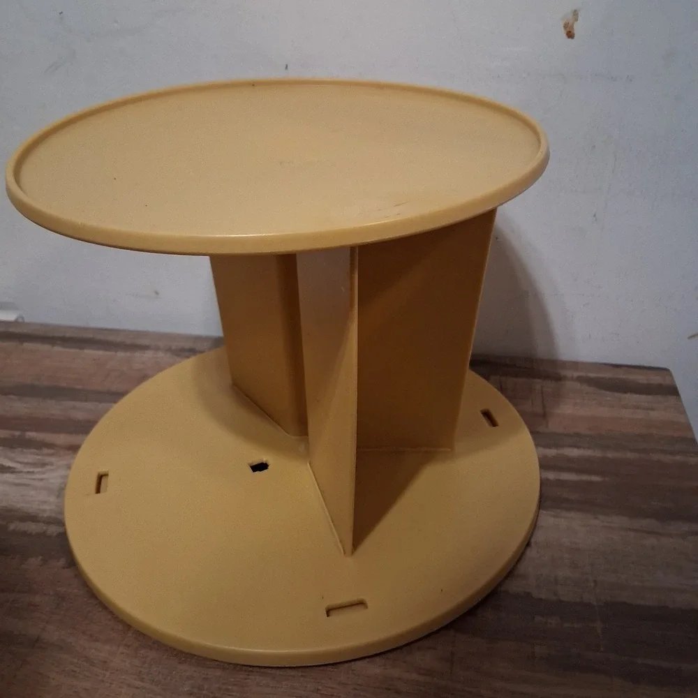 Base‎ Replacement Part Vtg Rubbermaid Lazy Susan Canister Carousel Harvest Gold